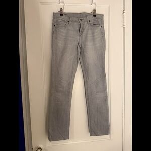 Citizens Of Humanity Light Gray Straight Jeans